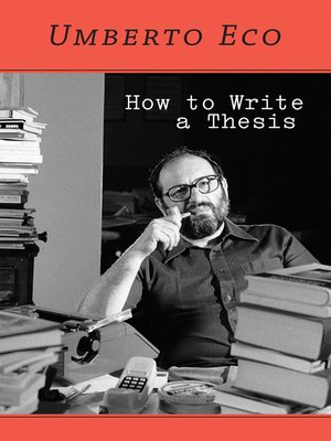 How to Write a Thesis - ebook